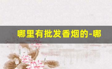 哪里有批发香烟的-哪里可以批发烟