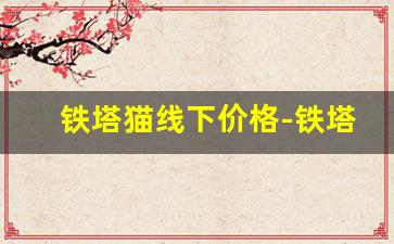 铁塔猫线下价格-铁塔猫正品店