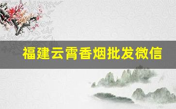 福建云霄香烟批发微信2022