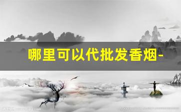 哪里可以代批发香烟-正规香烟在哪里批发