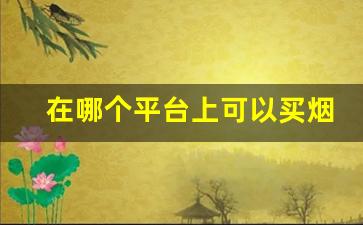在哪个平台上可以买烟-买烟到哪里买正品
